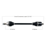TYTANEUM 813-0322 Tytaneum Tytaneum Heavy Duty Cv Axle Polaris Rear Left / Right 813-0322