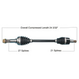 TYTANEUM 813-0339 Tytaneum Tytaneum Heavy Duty Cv Axle Yamaha Front Left 813-0339