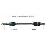 TYTANEUM 813-0347 Tytaneum Tytaneum Heavy Duty Cv Axle Yamaha Rear Left / Right 813-0347