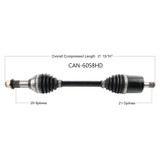 TYTANEUM CAN-6058HD Tytaneum Tytaneum Heavy Duty Replacement Cv Axle Can Am Front Right Can-6058Hd