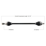 TYTANEUM CAN-6062HD Tytaneum Tytaneum Heavy Duty Replacement Cv Axle Canam Front Left/Right Can-6062Hd