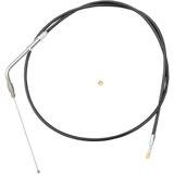 LA CHOPPERS LA8100TH08B La Choppers Black Vinyl Braided Handlebar Throttle Cable - Mini La-8100Th08B