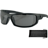 Bobster Axl Sunglasses - Gloss Black - Smoke Eaxl001