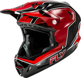 Fly Racing 73-9231XS Fly Racing Werx-R Flow Carbon Helmet Black Carbon/Red Xs 73-9231Xs