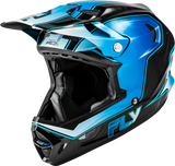 Fly Racing 73-9232S Fly Racing Werx-R Flow Carbon Helmet Black Carbon/Blue/White Sm 73-9232S
