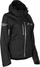 Fly Racing 470-52102X Fly Racing Women'S Carbon Jacket Black/Grey 2X 470-52102X