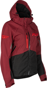 Fly Racing 470-5211S Fly Racing Women'S Carbon Jacket Merlot/Red Sm 470-5211S