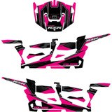 D'COR VISUALS 2060113 Complete Graphics Kit - Pink/Black - 4-Door - Rzr 20-60-113