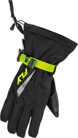 Fly Racing 371-0605X Fly Racing Title Gauntlet Gloves Black/Hi-Vis Xl 371-0605X