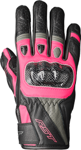 Rst 102097PNK-07 Rst Stunt Iii Ce Ladies Glove Black / Pink / Grey Md 102097Pnk-07