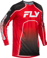 Fly Racing Rayce Bicycle Jersey Red/Black/White Sm 379-052S