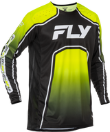 Fly Racing 379-053YL Fly Racing Youth Rayce Bicycle Jersey Lime/Black/White Yl 379-053Yl