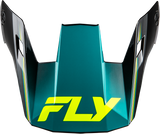 Fly Racing 73-8623VM Fly Racing Rayce Repeat Helmet Visor Black/Teal/Hi-Vis Xs-Lg 73-8623Vm