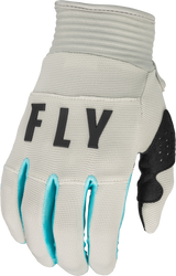 Fly Racing Youth F-16 Gloves Light Grey/Sky Blue Yl 376-812Yl