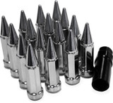 Sedona Spike Lug Nut 3/8"-24 60' Chrome Tapered W/Key Alug-Sc-13Bx