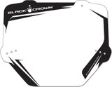 Black Crown Sx Mini Number Plate (Black) Bc-Sxm-Bk