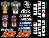 Dbk AC-AP7-SS-DECAL Dbk Ap7 Sticker Sheet 8.5"X11" Ac-Ap7-Ss-Decal
