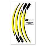 D-Cor 40-80-219 D-Cor Rim Decals Yellow 4 Pc Set Yel Rim Decals 4 Pc Set 40-80-219