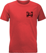 Fly Racing Youth Fly Punk Tee Red Ym 354-0417Ym