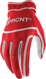 100% Ridefit Gloves Red Lg 10046-00013