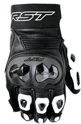 Rst 103668WHI-10 Rst Freestyle 3 D3O Glove Black/White Leather Lg 103668Whi-10