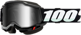 100% Accuri 2 Snowmobile Goggle Black W/ Silver Mirror Lens 50022-10008