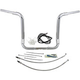 Fat Baggers Inc. Handlebar Kit - Rounded Top - 16" - Chrome 809516