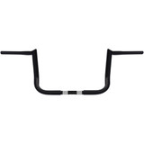 Wild 1 Handlebar - Bagger - Hooked - 10" - Black Wo590B