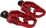 Flo Motorsports Savage Series Footpegs Red V-800R