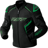 Rst 103614F.GRN-42 Rst S1 D3O Textile Jacket Black/Grey/Flo Grn Md 103614F.Grn-42