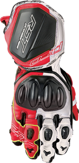 Rst 103715F.RED-10 Rst Pro Series Gp D3O Gloves Black/Flo Red Leather Lg 103715F.Red-10