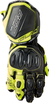 Rst 103715F.YEL-10 Rst Pro Series Gp D3O Gloves Black/Flo Yellow Leather Lg 103715F.Yel-10