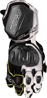 Rst 103715WHI-09 Rst Pro Series Gp D3O Gloves Black/White Leather Md 103715Whi-09