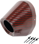 PRO CIRCUIT PC4022-0010 Pro Circuit Carbon End Cap Red 1 3/4" I.D. Pc4022-0010