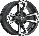 SEDONA A8147056-43S Sedona Riot Wheel 14X7 4/156 4+3 (+5Mm) Blk/Machined A8147056-43S