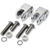 LA CHOPPERS LA720201 La Choppers Male Footpeg Adapters - Chrome La-7202-01