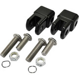 LA CHOPPERS LA720201B La Choppers Male Footpeg Adapters - Black La-7202-01B