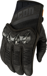 ICON 3301-4883 Icon Glove Contra3 Bk Lg 3301-4883