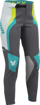 THOR 2902-0409 Thor Pants Womens Sportmode Velocity Gray/Aqua 3/4 2902-0409
