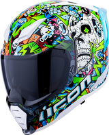 ICON 0101-18066 Icon Helmet Ultraflite Doodle 3 Blue 2X 0101-18066