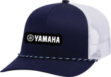 FACTORY EFFEX 29-86206 Factory Effex Hat Yamaha Explorer Braided Snapback Navy/White 29-86206