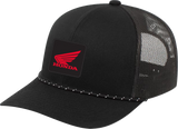 FACTORY EFFEX 29-86304 Factory Effex Hat Braided Snapback Honda Explorer Black 29-86304