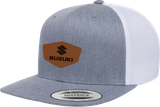 FACTORY EFFEX 29-86400 Factory Effex Hat Suzuki Heritage Snapback Heather/White 29-86400