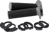 DOMINO D20046C4052H8-0 Domino Domino D200 Lock On Grips Black/Gray D20046C4052H8-0