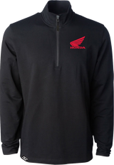 FACTORY EFFEX 29-85324 Factory Effex Quarter Zip Honda Performance Black Lg 29-85324