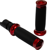 PERFORMANCE MACHINE (PM) 0063-2105M-R Performance Machine (Pm) Grip Pm Contour Red Tbw 24-25 Touring 25 Softail 0063-2105M-R