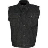 Z1R 2820-4484 Z1R Denim Vest - Black - Small