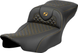 SADDLEMEN 823-07-20907 Saddlemen Seat Roadsofa Dragon Gold Stitch Ext Rch 823-07-20907
