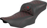 SADDLEMEN 823-07-21104 Saddlemen Seat Roadsofa Er Red Stitch 823-07-21104