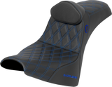 SADDLEMEN SC81830DB1 Saddlemen Seat Sdc Perf Gripper Lumbar Rest Blu Stitch Sc81830Db1